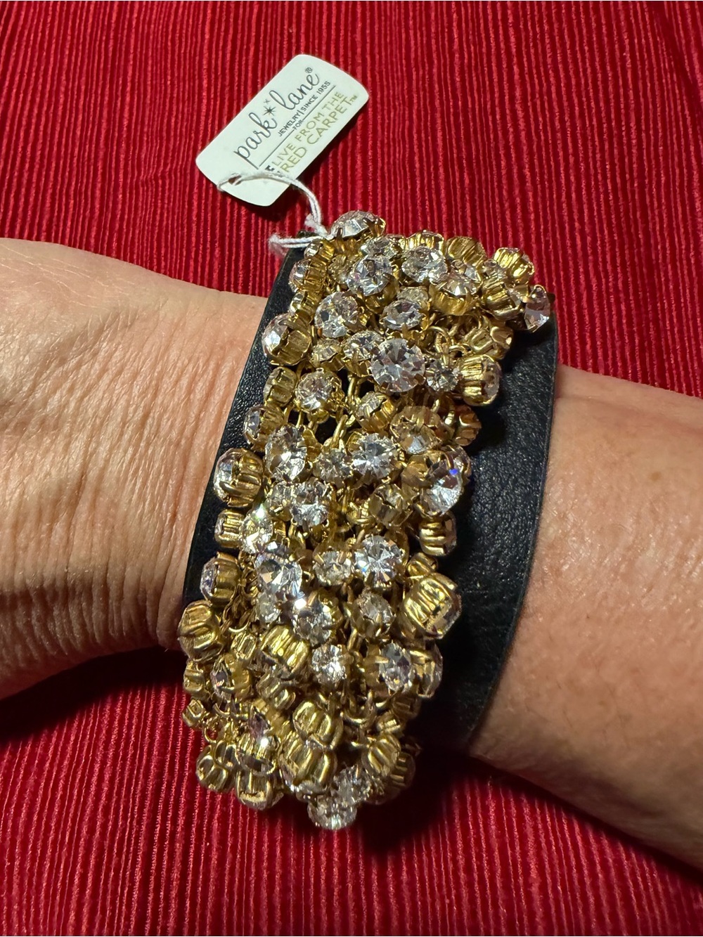 Park Lane Red Carpet Crystal Cuff Bracelet NWT Retired Exclusive